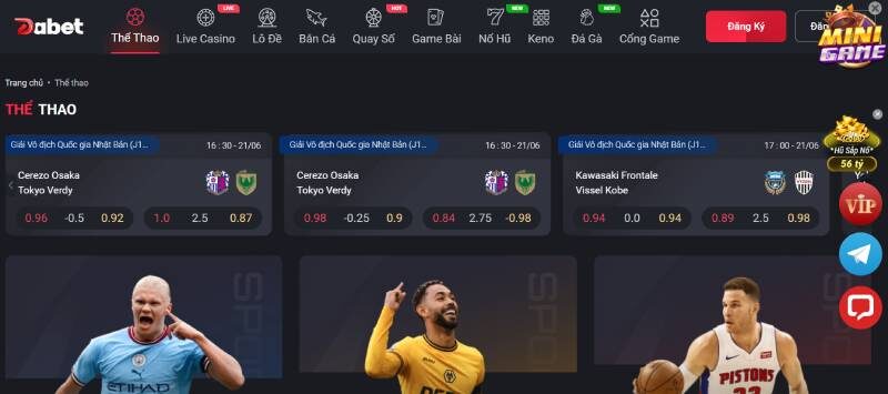 Nhà cái bóng đá Dabet