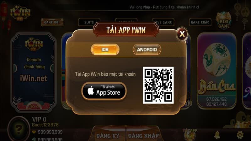 Thủ tục tải và cài đặt iWin trên iOS 