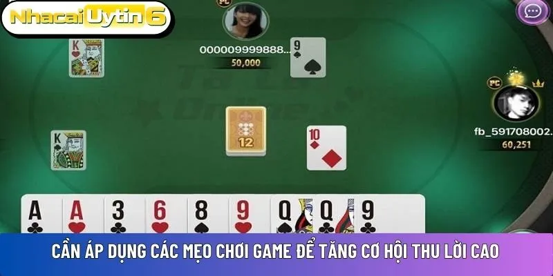 Cần áp dụng các mẹo chơi game để tăng cơ hội thu lời cao