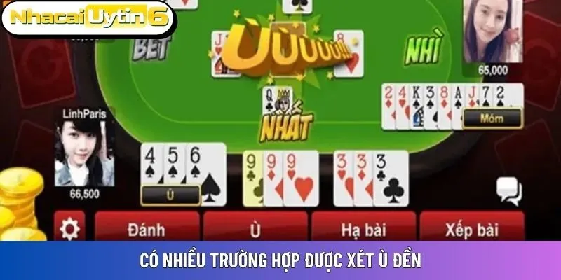 Có nhiều trường hợp được xét ù đền